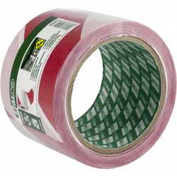 Taśma ostrzegawcza biało-czerwona 75mm x 100m S-38580 STALCO