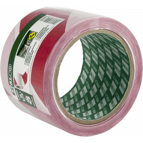 Taśma ostrzegawcza biało-czerwona 75mm x 100m S-38580 STALCO