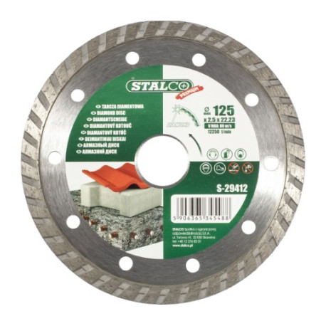Tarcza diamentowa Turbo 125mm Premium S-29412 Stalco