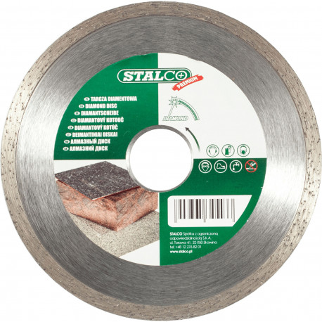 Tarcza diamentowa pełna 230mm Premium S-29223 Stal