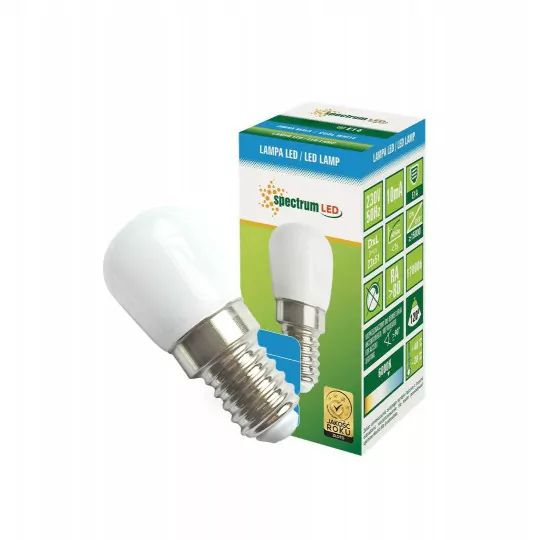 Żarówka LED E14 1,5W CW Tablicowa 230V WOJ+52322 Spectrum