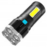 Latarka wielofunkcyjna LED akumulatorowa TL-S03-BLACK INTERLOOK