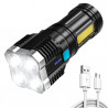 Latarka wielofunkcyjna LED akumulatorowa TL-S03-BLACK INTERLOOK