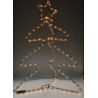 Choinka z gwiazdą figurka świąteczna świetlna 3D LED barwa ciepła IP44 CASA DECO