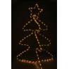 Choinka z gwiazdą figurka świąteczna świetlna 3D LED barwa ciepła IP44 CASA DECO