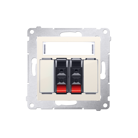 Simon54 Gniazdo głośnikowe DGL32.01/41 beżowy