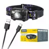 Latarka czołowa LED 3W akumulatorowa USB URZ0938 REBEL