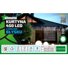 Kurtyna świetlna LED LT-450/G/K/5M barwa ciepła + flash zewnętrzna 2,2x2,5m OKEJ LUX