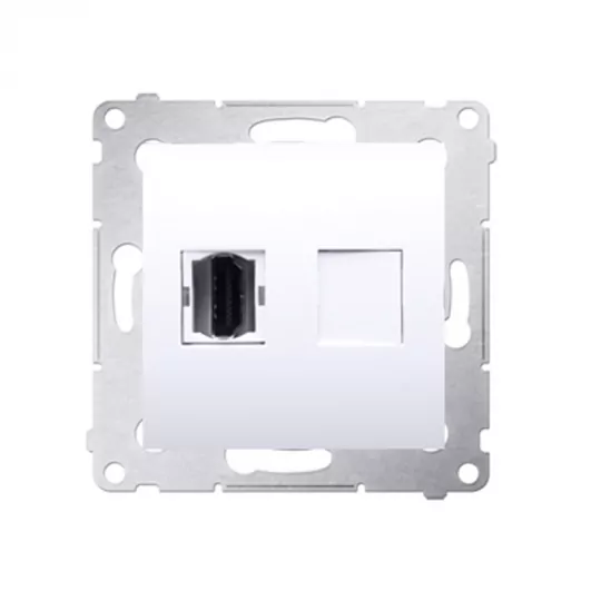 Simon54 Gniazdo HDMI DGHDMI.01/11 białe KONTAKT SIMON Simon54 Gniazdo HDMI DGHDMI.01/11 białe KONTAKT SIMON