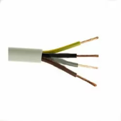 Przewód OWY 4x1 żo biały H05VV-F