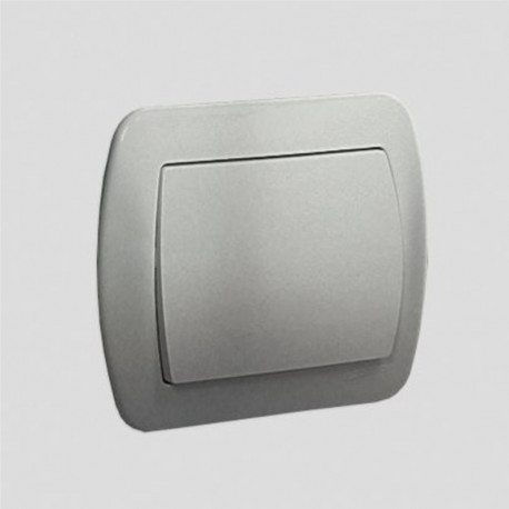 Akord single switch AW1/26 silver