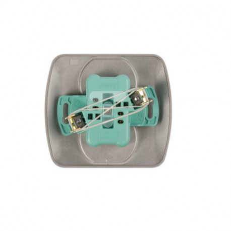 Akord 2gang socket z/u AGZ2/26 silver