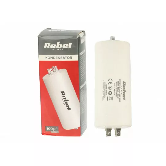 Kondensator rozruchowy silnikowy 100uF 450V URZ3142