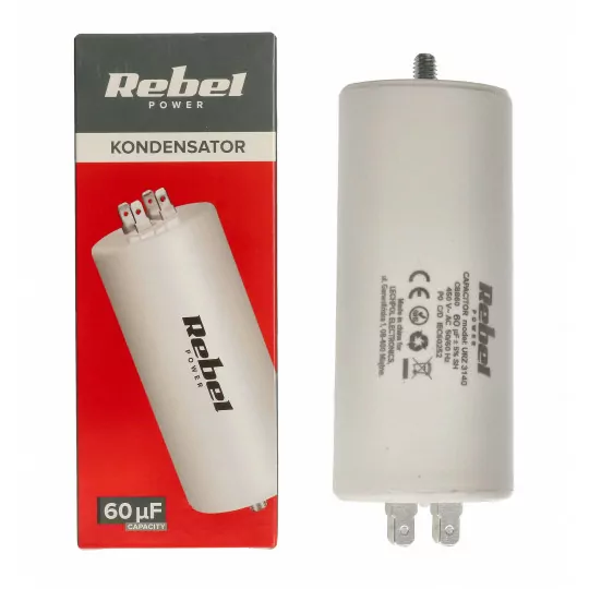 Kondensator rozruchowy silnikowy 60uF 450V URZ3140