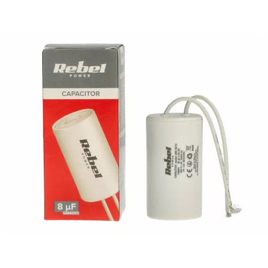 Kondensator rozruchowy silnikowy 8uF 450V URZ3210
