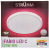 Lampa sufitowa plafon FABIO LED C 24W barwa neutralna 04008 STRUHM