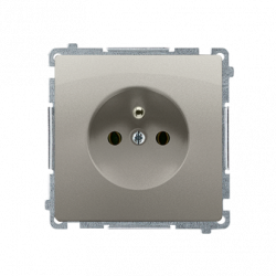 Basic 1gang socket outlet BMGZ1.01/29 satin