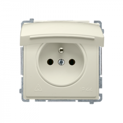 Basic Gniazdo 1-krot z/u kl.beż BMGZ1B.01/12 beżowy