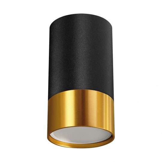 Lampa sufitowa natynkowa plafon PUZON DWL czarno-złoty 04123 STRUHM