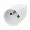 Gniazdo wtyczkowe 1x2P z/u GN-171 BIAŁE Plastrol