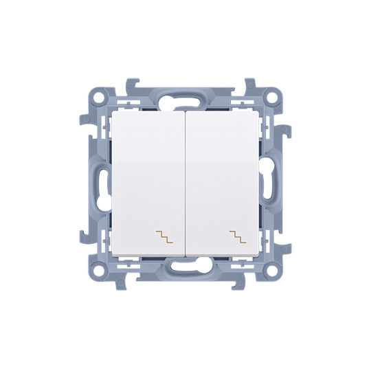 Simon10 Łącznik schodowy podwójny CW6/2.01/11 biały