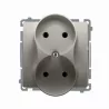 Basic 2-socket without grounding BMG2M.01/29 satin SIMON