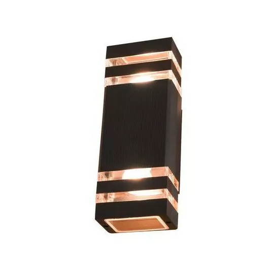 Lampa kinkiet ogrodowy elewacyjny PROTEA DUO RIO II czarny 2xGU10