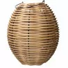 Lampa lampion boho RATTAN BASKET L duża świeca HK-729-54 MK