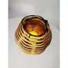 Lampa lampion boho RATTAN BASKET S mała świeca HK-729-52 MK