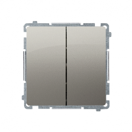 Basic Double two-way switch BMW6/2.01/29 satin