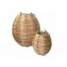 Lampa lampion boho RATTAN BASKET S mała świeca HK-729-52 MK