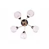 Lampa sufitowa plafon żyrandol VINTAGE JAIME-5 czarna-złota 5xE27 VITALUX