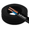 Przewód mieszkaniowy kabel OMY płaski 2x0,5 czarny