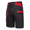 Spodenki krótkie ochronne bawełniane czarno-czerwone rozmiar XL L4070404 LAHTI PRO