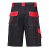 Spodenki krótkie ochronne bawełniane czarno-czerwone rozmiar XL L4070404 LAHTI PRO