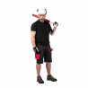 Spodenki krótkie ochronne bawełniane czarno-czerwone rozmiar L L4070403 LAHTI PRO