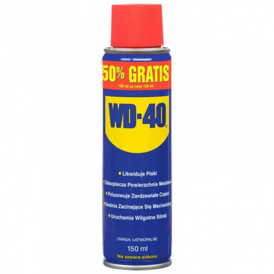 Olej technologiczny do smarowania odrdzewiacz WD-40 150ml