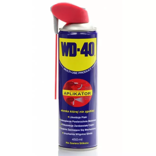 Olej technologiczny do smarowania odrdzewiacz WD-40 450ml + aplikator