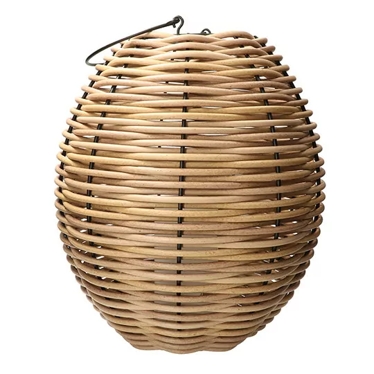 Lampa lampion boho RATTAN BASKET L duża świeca HK-729-54 MK