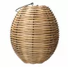 Lampa lampion boho RATTAN BASKET L duża świeca HK-729-54 MK
