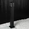 Lampa ogrodowa słupek zewnętrzny TAXUS czarny 80cm E27 LUMILED