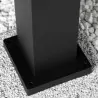 Lampa ogrodowa słupek zewnętrzny TAXUS czarny 80cm E27 LUMILED