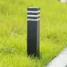 Lampa ogrodowa słupek zewnętrzny TAXUS czarny 80cm E27 LUMILED