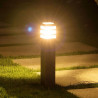Lampa ogrodowa słupek zewnętrzny TAXUS czarny 80cm E27 LUMILED
