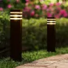 Lampa ogrodowa słupek zewnętrzny TAXUS czarny 80cm E27 LUMILED