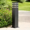 Lampa ogrodowa słupek zewnętrzny TAXUS czarny 80cm E27 LUMILED