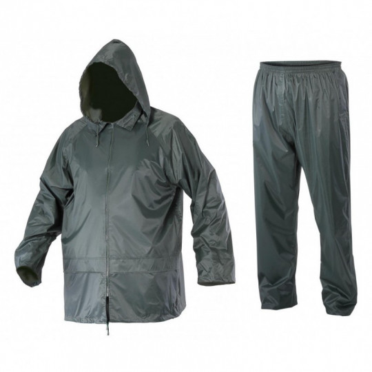 Komplet zestaw przeciwdeszczowy kurtka i spodnie zielony rozmiar XL L4140204 LAHTI PRO