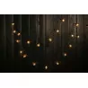 Girlanda solarna ogrodowa GLADI-2 20LED G40 7,5m  ozdobne kuleczki, barwa ciepła LUMILED