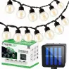 Girlanda solarna ogrodowa GLADI-2 20LED G40 7,5m  ozdobne kuleczki, barwa ciepła LUMILED