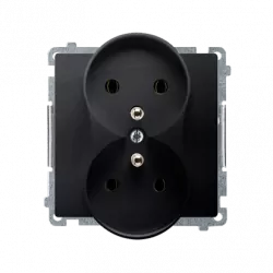 Basic Gniazdo 2-krotne z/u BMGZ2M.01/28 grafit